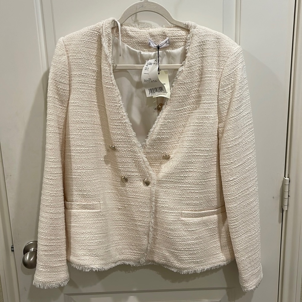 MNG twill suit jacket